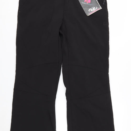 CB Sports Women's Black Softshell Snow Pants Size M Winter Ski Trousers