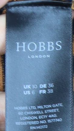 Hobbs Women's Multicoloured A-Line Knit Dress UK 10 Boat Neck