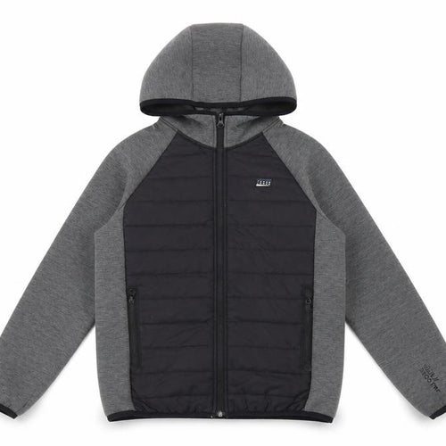 Jack & Jones Boys Grey Hooded Puffer Jacket Size 152 Full Zip