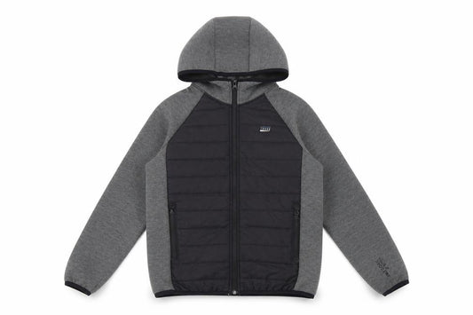 Jack & Jones Boys Grey Hooded Puffer Jacket Size 152 Full Zip