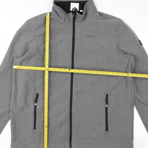 TOG24 Men's Grey 2XL Softshell Jacket Water Resistant Outdoor