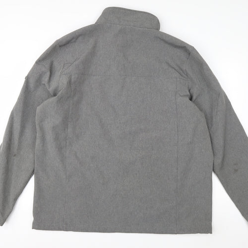 TOG24 Men's Grey 2XL Softshell Jacket Water Resistant Outdoor
