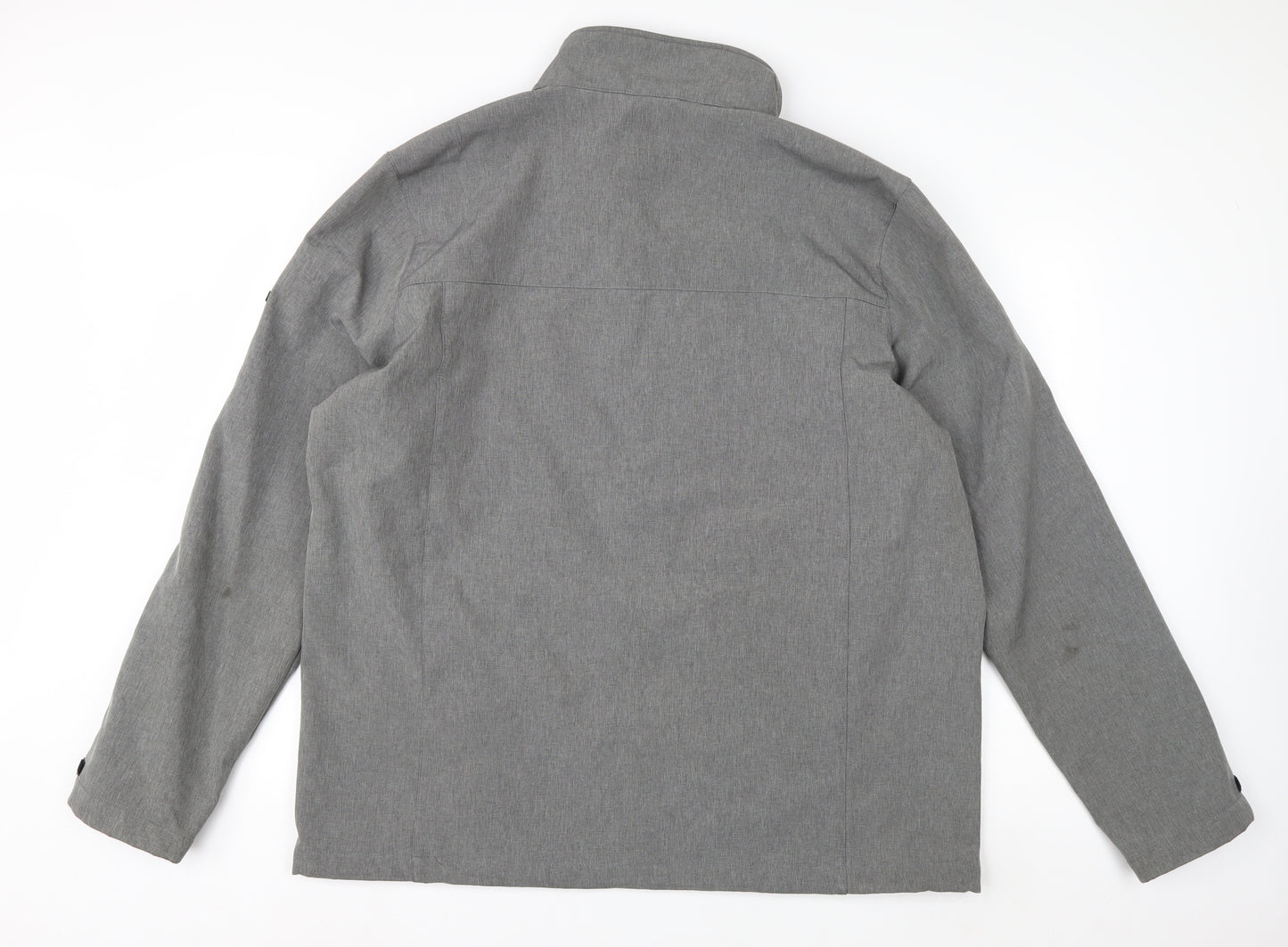 TOG24 Men's Grey 2XL Softshell Jacket Water Resistant Outdoor