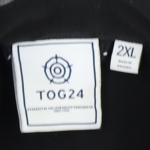 TOG24 Men's Grey 2XL Softshell Jacket Water Resistant Outdoor