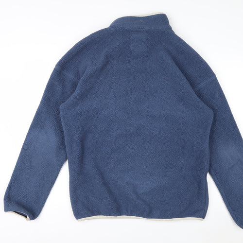 Columbia Men's Blue Fleece Henley Sweatshirt Size M Outdoor Pullover