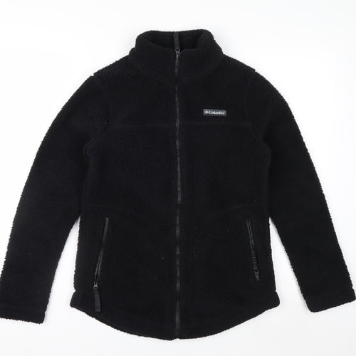 Columbia Womens Black Fleece Full Zip Jacket XS