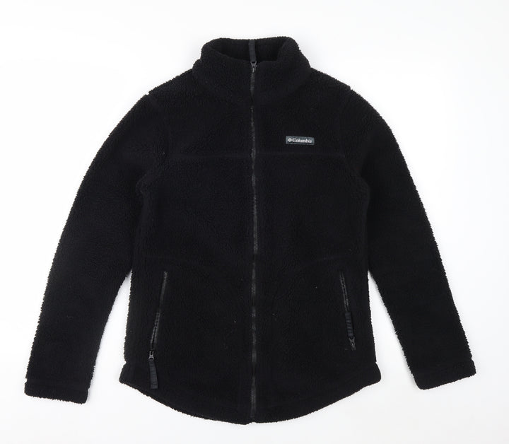 Columbia Womens Black Fleece Full Zip Jacket XS