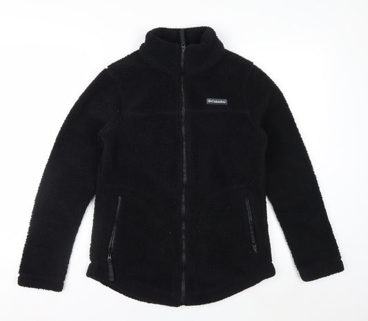 Columbia Womens Black Fleece Full Zip Jacket XS
