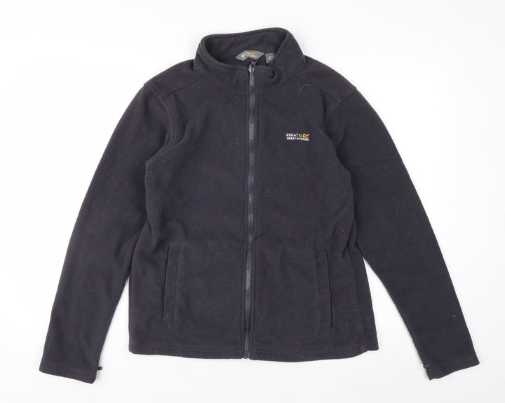 Regatta Boys Black Fleece Full Zip Outdoor Jacket 16 Years