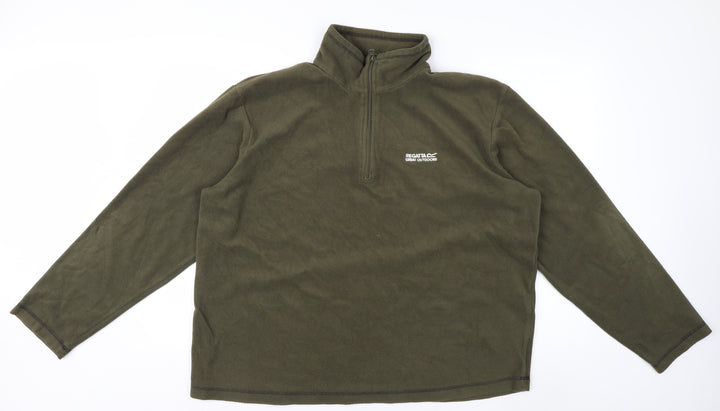 Regatta Men’s Green 2XL Fleece Pullover Sweatshirt Outdoor Zip