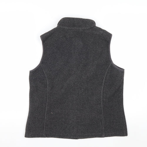 Marks and Spencer Womens Grey Fleece Zip Waistcoat UK 12