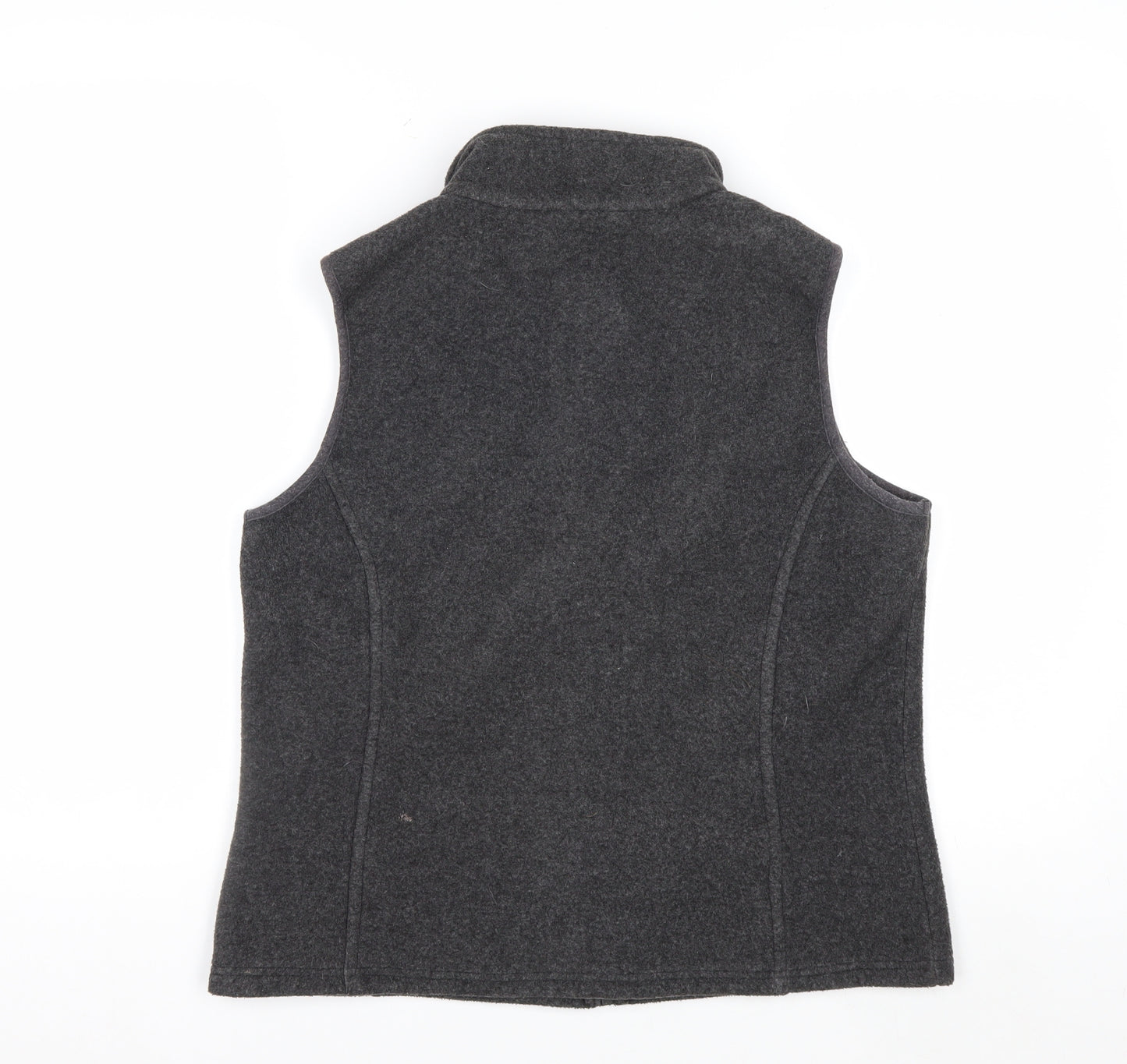 Marks and Spencer Womens Grey Fleece Zip Waistcoat UK 12