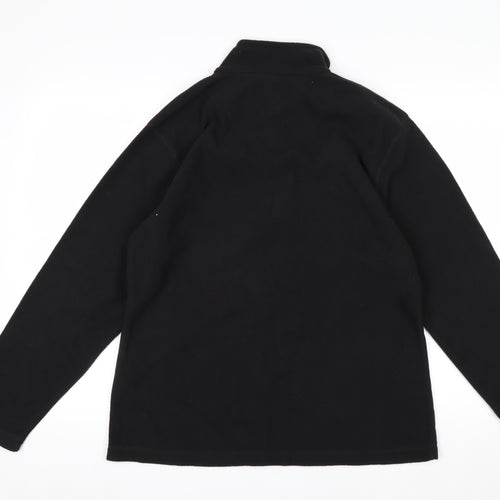 Regatta Women's Black Fleece Pullover Sweatshirt Size 16 1/2 Zip Outdoor