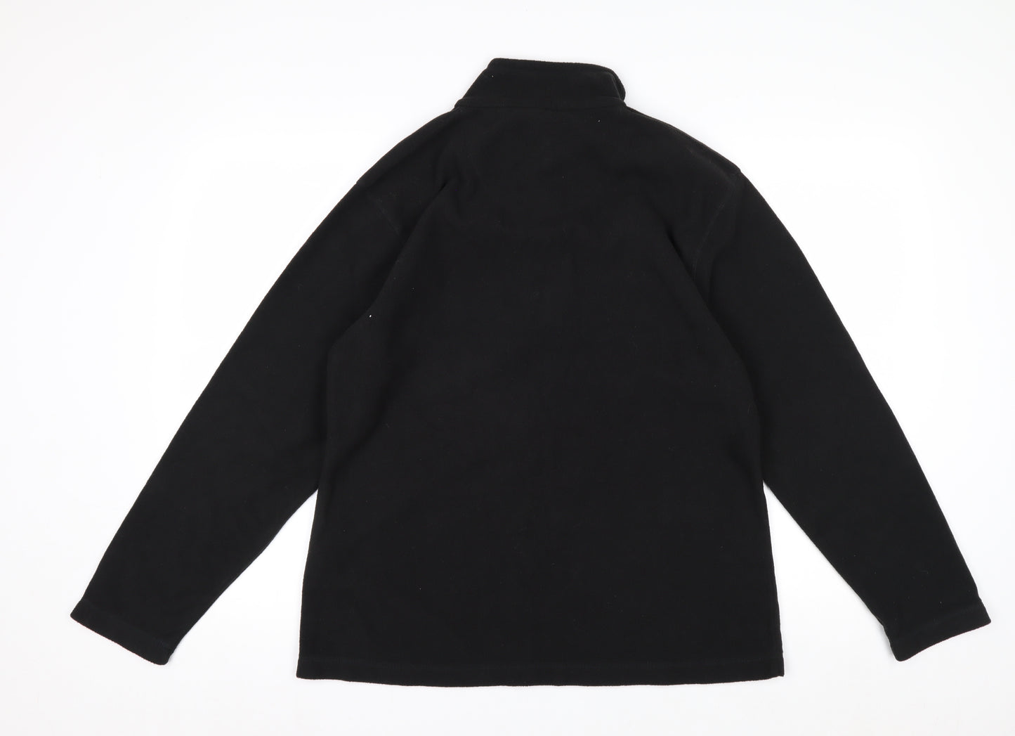 Regatta Women's Black Fleece Pullover Sweatshirt Size 16 1/2 Zip Outdoor