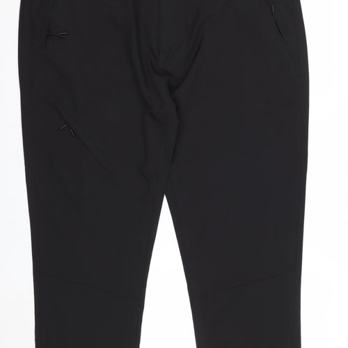 EASY Men’s Black Tapered Fit 40S Smart Trousers