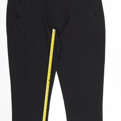EASY Men’s Black Tapered Fit 40S Smart Trousers