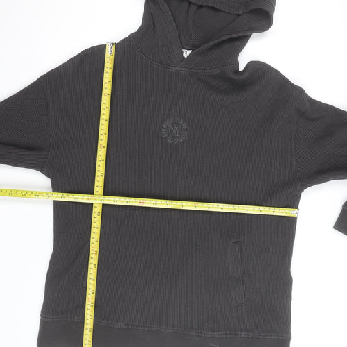 Zara Men's Charcoal Grey Pullover Hoodie Size XL Cotton Blend