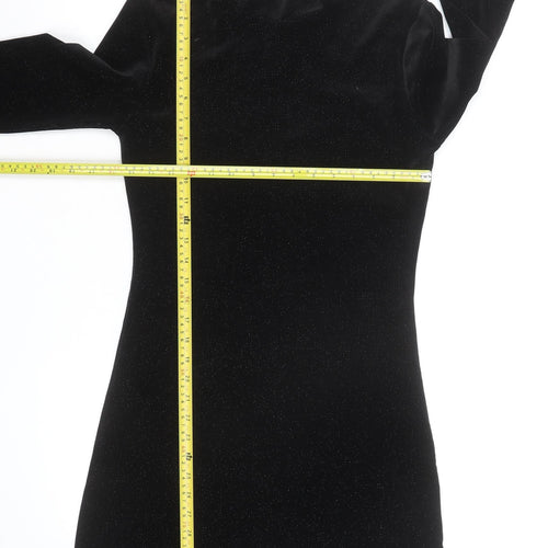 Forever 21 Women’s Black Velvet Bodycon Party Dress Size S