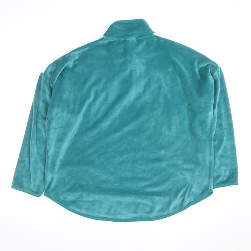 Squid Game Women Green 1/2 Zip Pullover Sweatshirt UK 10-12