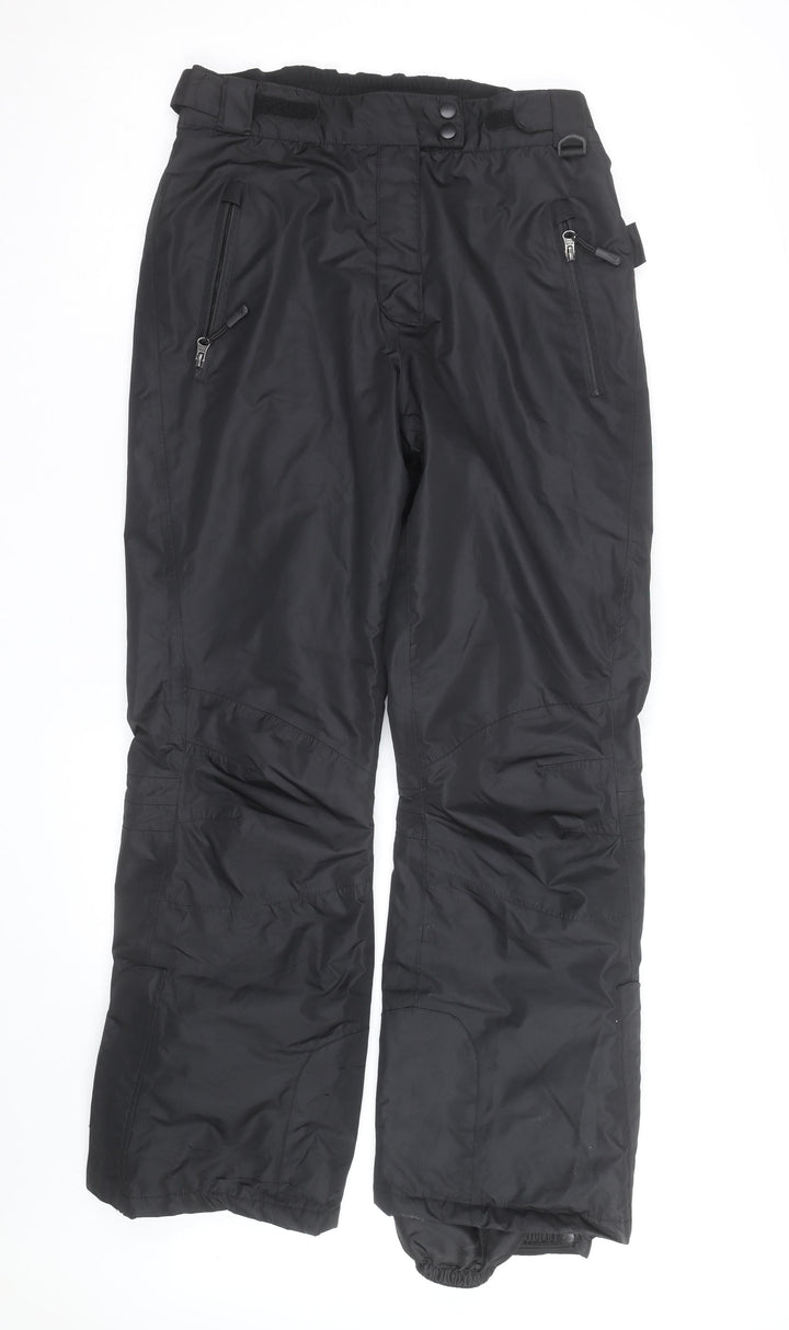 Crivit Womens Black Waterproof Snow Pants M Winter Trousers