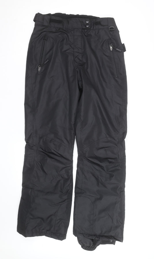 Crivit Womens Black Waterproof Snow Pants M Winter Trousers