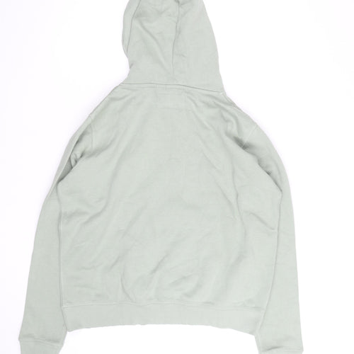Jack Wills Womens Green Pullover Hoodie Size 14 Cotton Blend