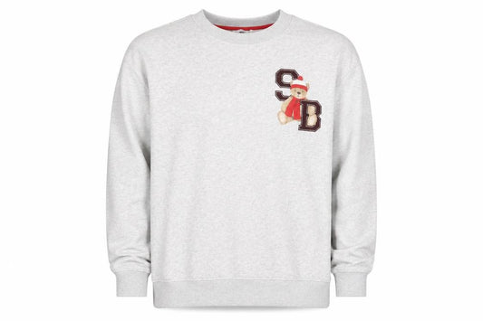 Front view of Marks & Spencer Men's Grey Spencer Bear Christmas Sweatshirt L
