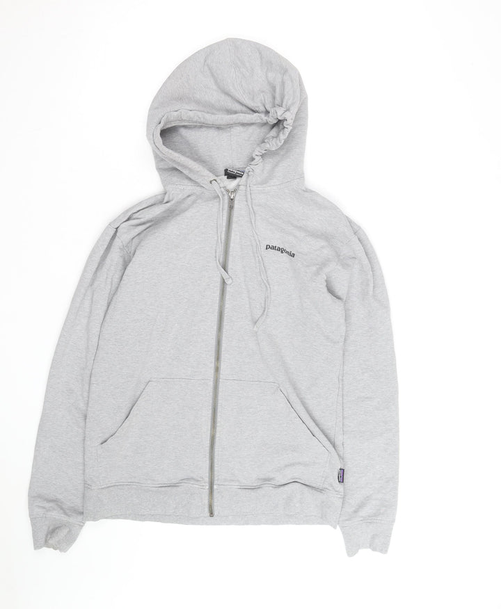 Patagonia Men's Grey Full Zip Organic Cotton Hoodie S