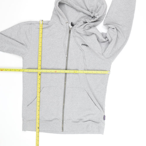 Patagonia Men's Grey Full Zip Organic Cotton Hoodie S