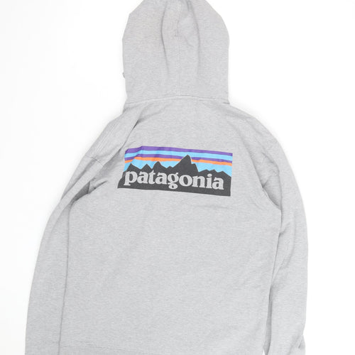 Patagonia Men's Grey Full Zip Organic Cotton Hoodie S