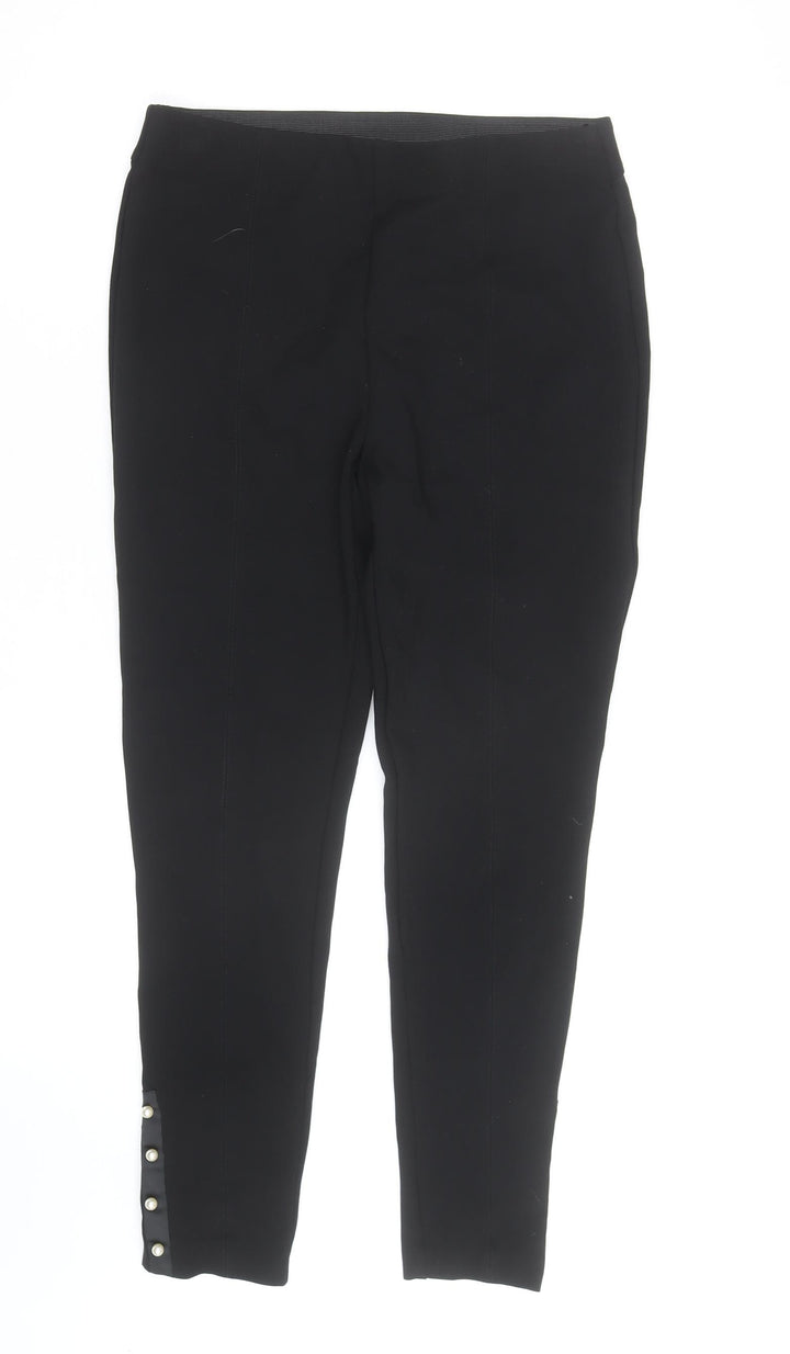 Roman Women’s Black Slim Fit Stretch Leggings Size 12
