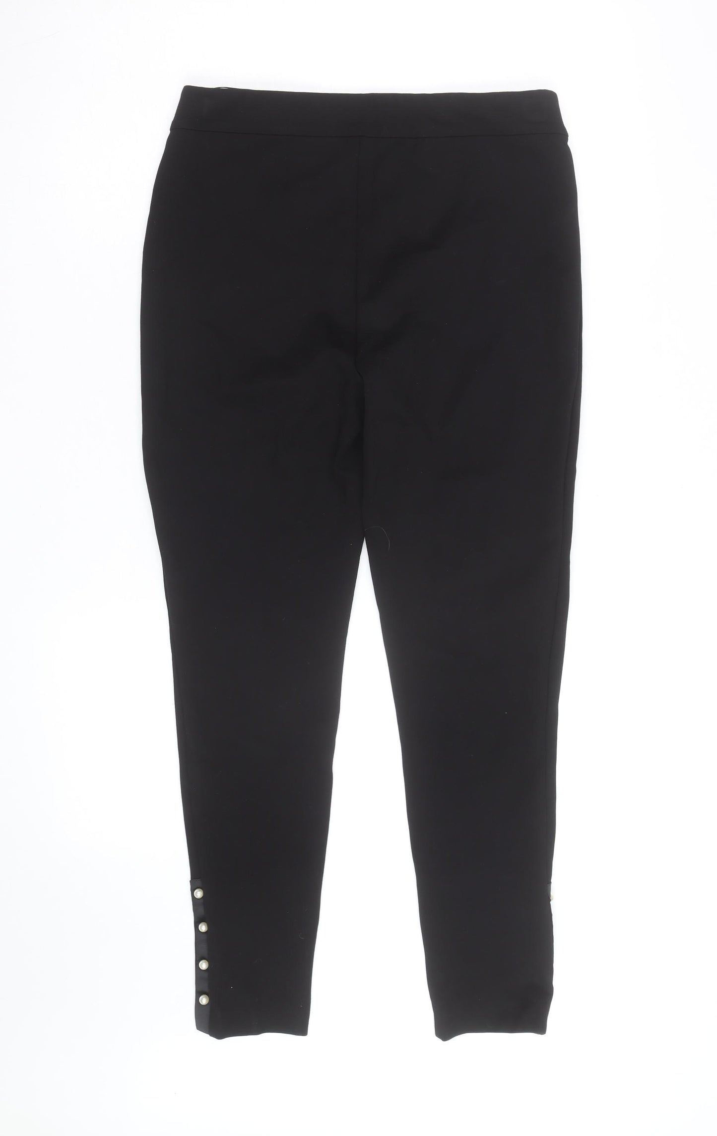 Roman Women’s Black Slim Fit Stretch Leggings Size 12