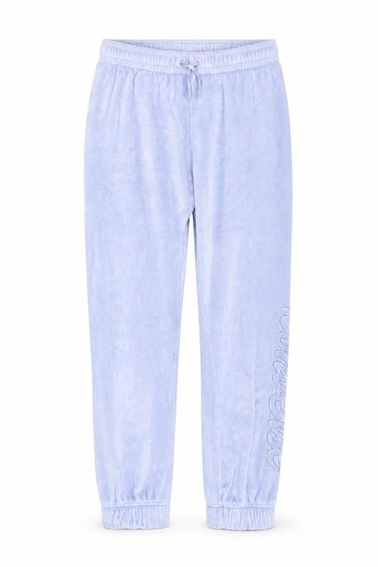 Converse Women Blue Velour Lounge Pants L Lightweight