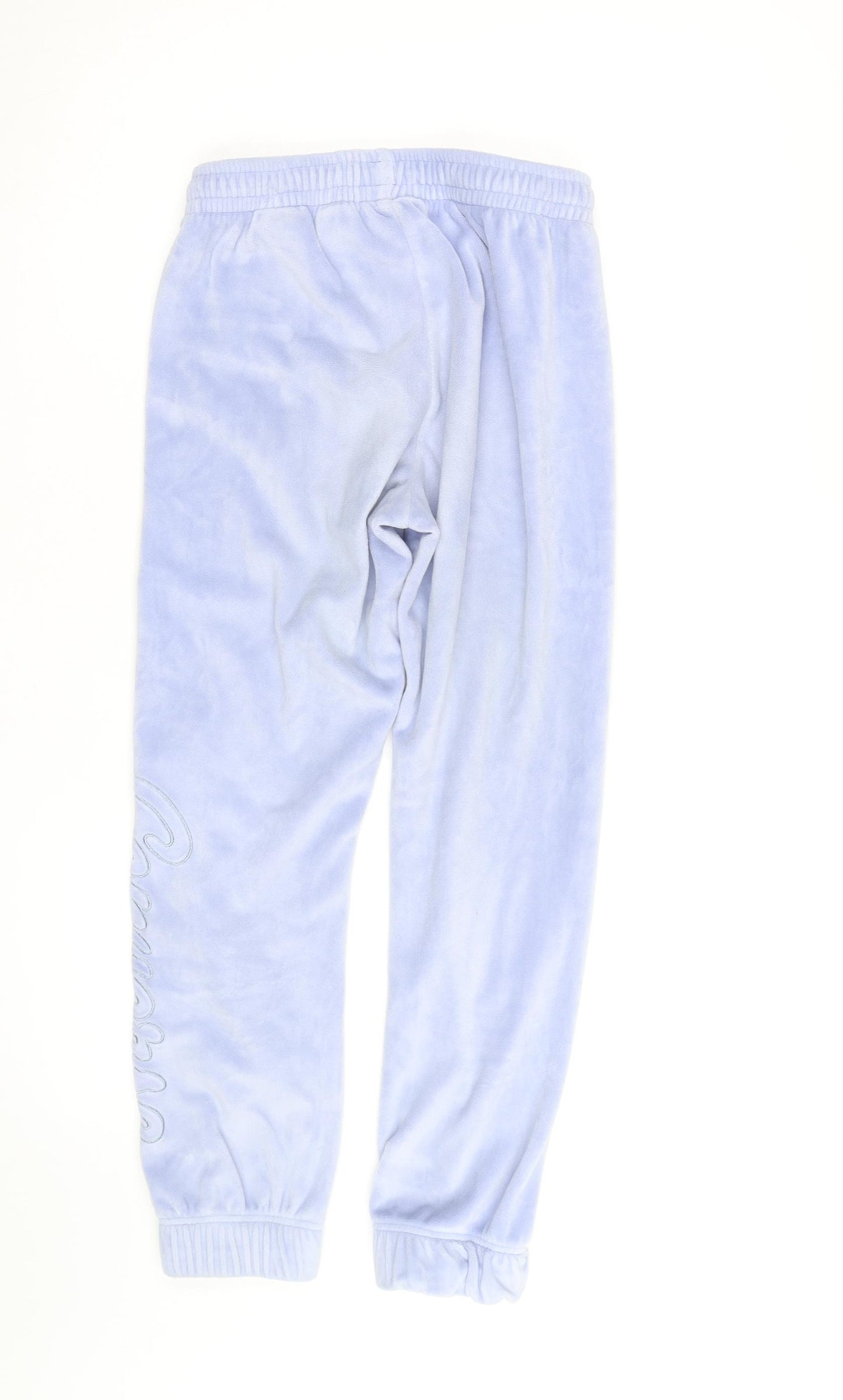 Converse Women Blue Velour Lounge Pants L Lightweight