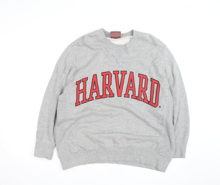 Zara Men’s Grey Harvard University Crew Neck Sweatshirt L