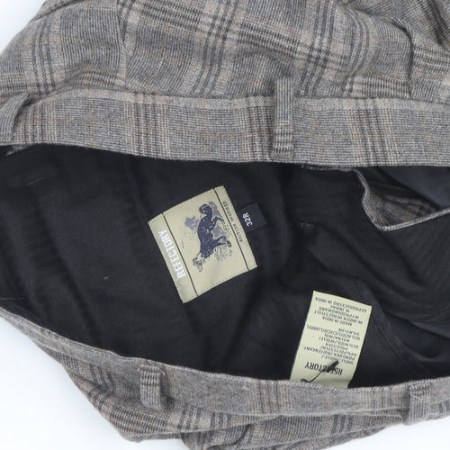 Refectory Men's Grey Check Wool Blend Dress Pants 32R