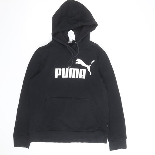 Puma Men's Black Pullover Hoodie Size L Sports Fleece