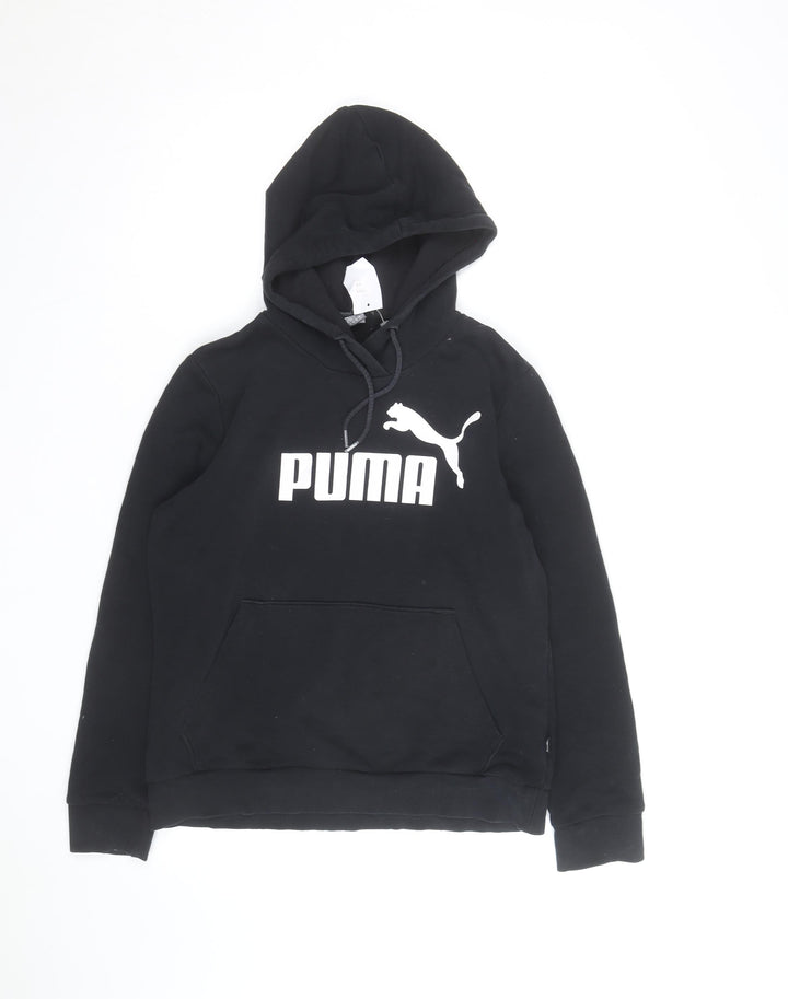 Puma Men's Black Pullover Hoodie Size L Sports Fleece