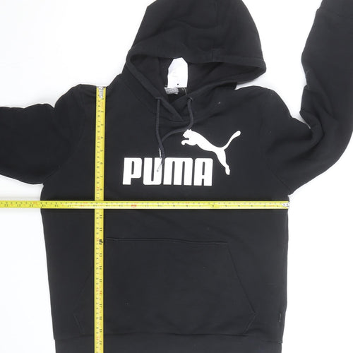 Puma Men's Black Pullover Hoodie Size L Sports Fleece