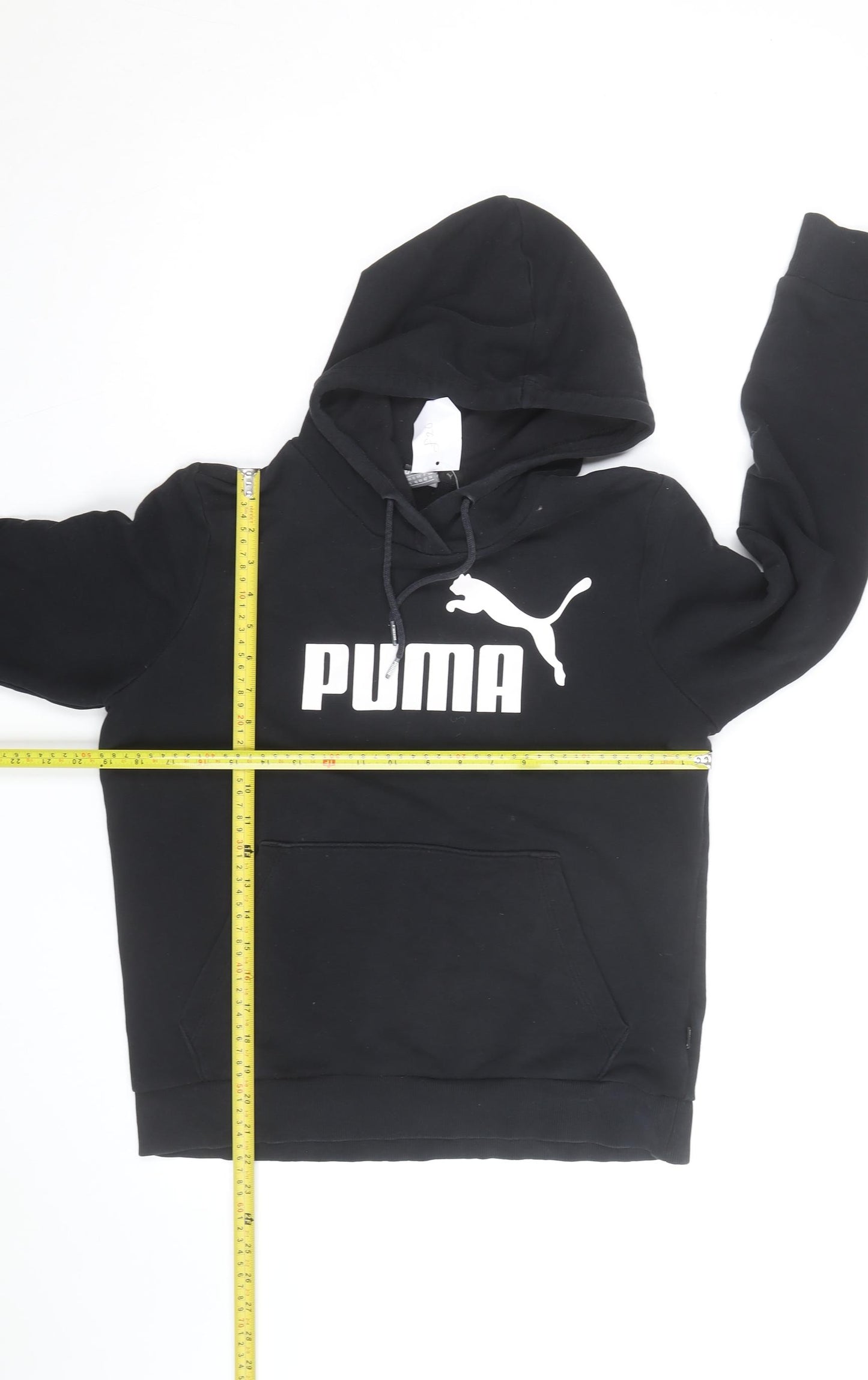 Puma Men's Black Pullover Hoodie Size L Sports Fleece