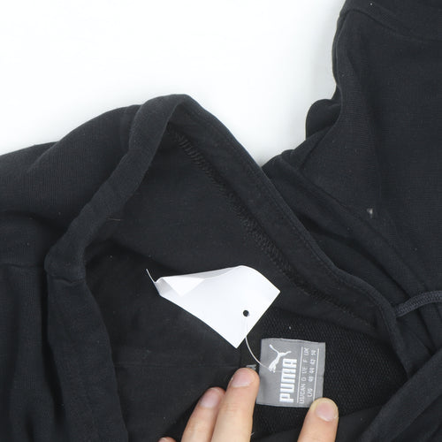 Puma Men's Black Pullover Hoodie Size L Sports Fleece