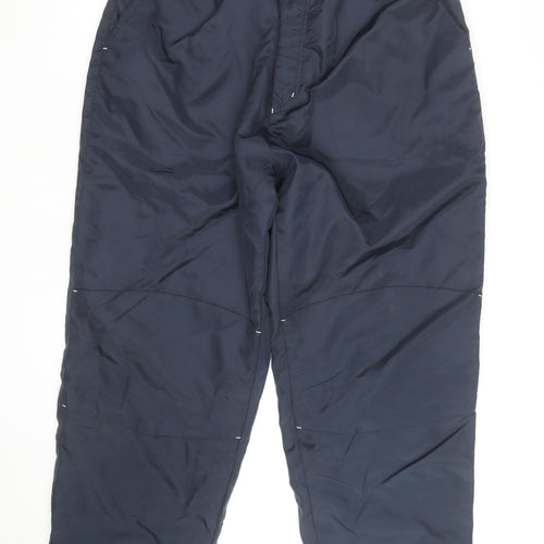 Cotton Traders Women Blue Fleece Lined Snow Pants XL