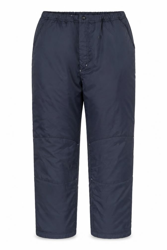 Front view of Cotton Traders Women Blue Fleece Lined Snow Pants XL