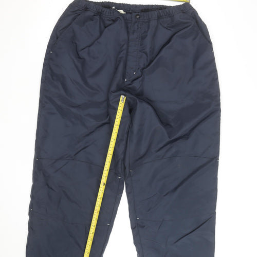 Cotton Traders Women Blue Fleece Lined Snow Pants XL