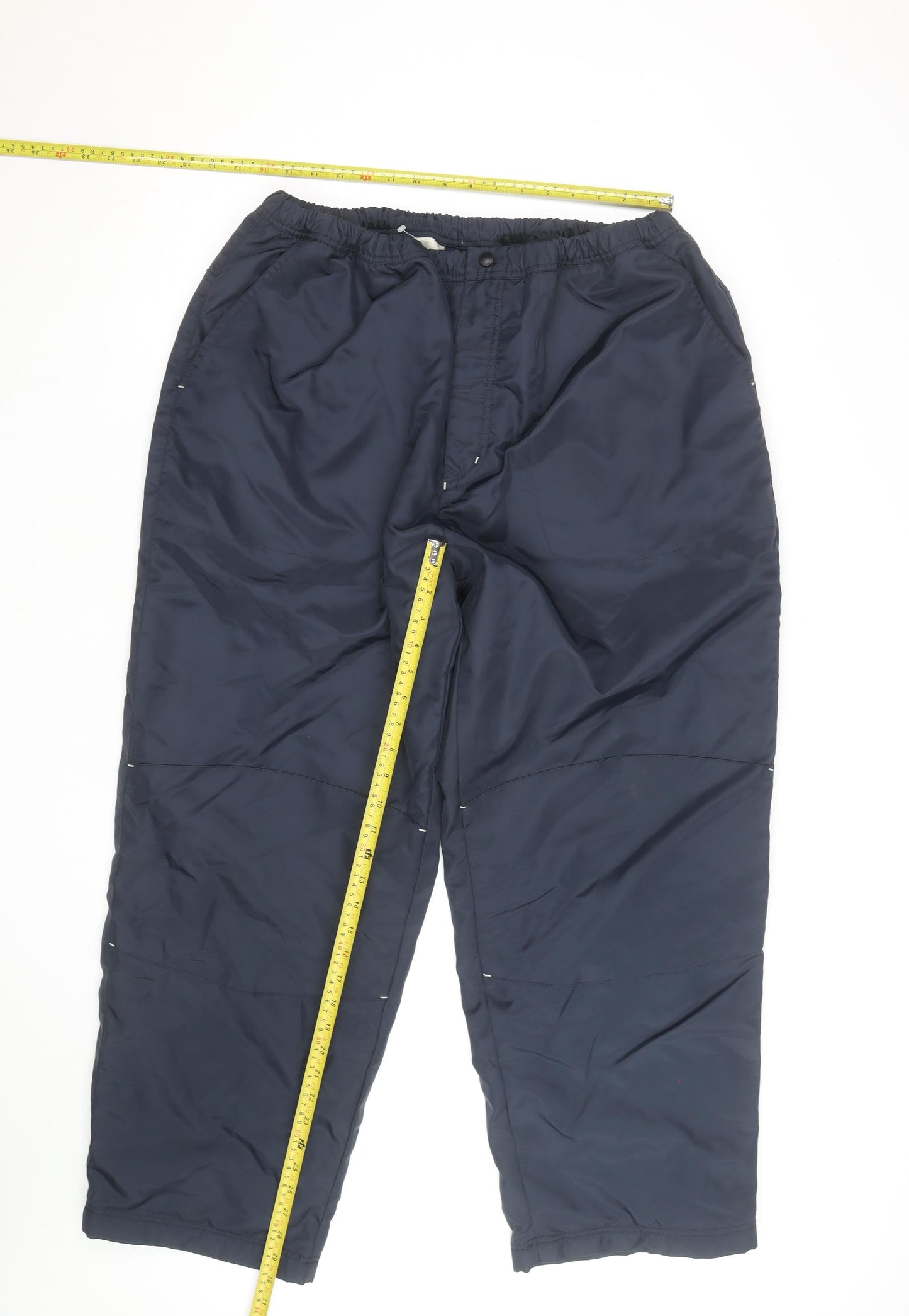 Cotton Traders Women Blue Fleece Lined Snow Pants XL