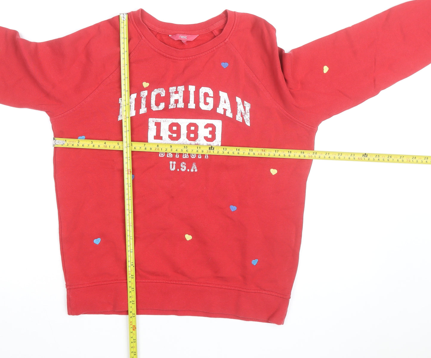 Next Red Michigan 1983 Crew Neck Sweatshirt Unisex S