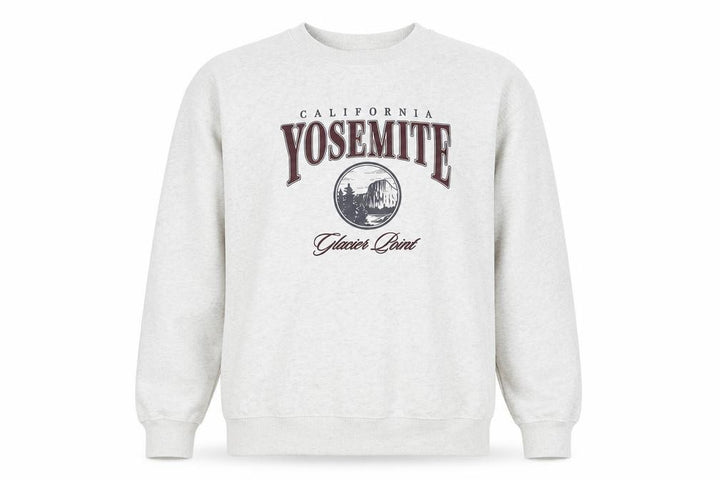 Hollister Men’s Grey Yosemite Graphic Pullover Sweatshirt M
