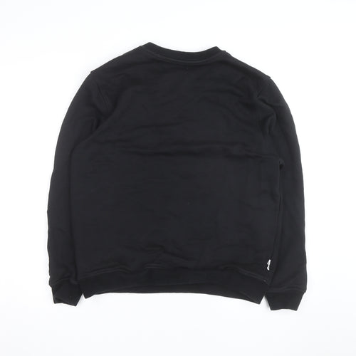 Parlez Men's Black Medium Crew Neck Pullover Sweatshirt