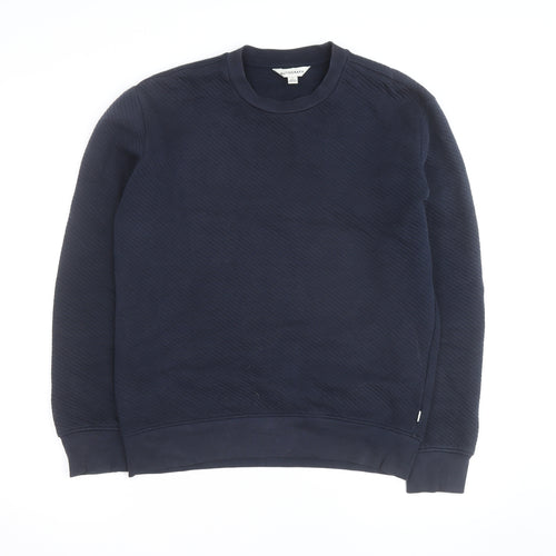 Marks and Spencer Autograph Men's Blue Small Crew Neck Sweatshirt