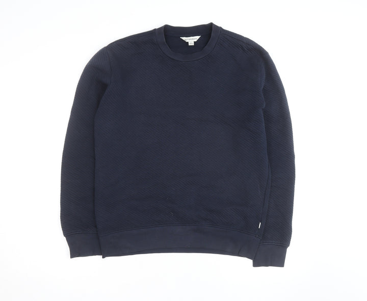 Marks and Spencer Autograph Men's Blue Small Crew Neck Sweatshirt